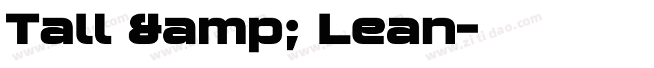 Tall & Lean字体转换